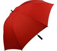 iX-brella Full-Fiber Golfschirm XXL 130cm leicht sturmfest mit Softgriff (dunkelrot)
