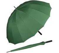 iX-brella - leichter XXL Partnerschirm 16-teilig mit angenehmen Softgriff - Durchmesser 1,29 Meter - dunkelgrün