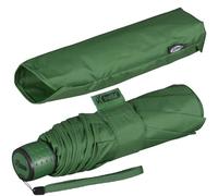 iX-brella Mini Ultra Light - Damen Taschenschirm mit großem Dach - extra leicht - dunkel-grün