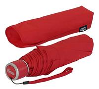 iX-brella Mini Ultra Light - Damen Taschenschirm mit großem Dach - extra leicht - dunkel-rot