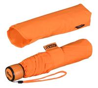 iX-brella Mini Ultra Light - Damen Taschenschirm mit großem Dach - extra leicht - neon orange