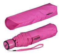 iX-brella Mini Ultra Light - Damen Taschenschirm mit großem Dach - extra leicht - neon pink