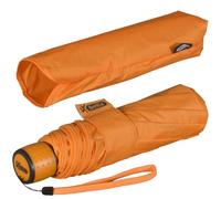 iX-brella Mini Ultra Light - Damen Taschenschirm mit großem Dach - extra leicht - orange