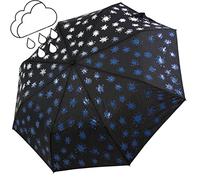 iX-brella Mini Ultra Light Wetprint - Farbwechsel bei Nässe - Paintdrops Blue