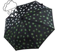 iX-brella Mini Ultra Light Wetprint - Farbwechsel bei Nässe - Paintdrops Neon Green