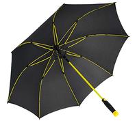 iX-brella XXL Stockschirm Fiberglas Golf Automatik Schwarz-Gelb