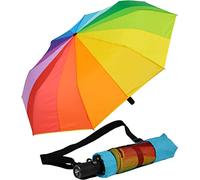iX-brella XXL Taschenschirm mit Auf-Zu-Automatik - full class - 125 cm großes Dach - Regenbogen 16 Farben