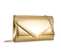 IXEBELLA Damen Abendtasche, verspiegelt, metallisch, Kunstleder, glitzernd, Clutch, für Abschlussball, Cocktail, Hochzeit, Party