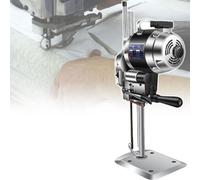 IYUESQ Elektrische Stoffschneidemaschine 80-340 mm, mit Schärfschalter, gewerblicher vertikaler Lederschneider, für mehrlagige Stoffe und Leder, 8″