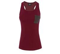 IZAS Damen Tank-top Arizona, Mineralrot/Dunkelgrau, M, IWUTS01183MR/DGM