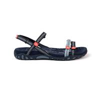 Izas Sportliche und bequeme Wandersandalen für Damen, flache Sandalen für Trekking und Wandern, ergonomisches Design mit 4 Verstellern, kombinierte Sommerschuhe.