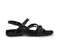 Izas Sportliche und bequeme Wandersandalen für Damen, flache Sommersandalen für Trekking und Wandern, ergonomisches Design mit 3 Einstellern., Schwarz , 39 EU