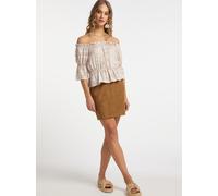 IZIA Carmenbluse Damen beige, S