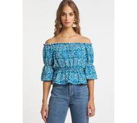 IZIA Carmenbluse Damen blau, S
