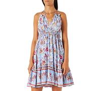 IZIA Damen Gaya-Sommerkleid Kleid, Hellblau, M