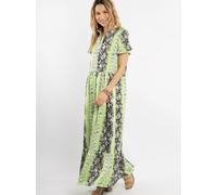 IZIA Kleid kurzarm maxi Damen mehrfarbig, S