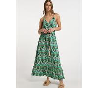 IZIA Maxikleid mit Allover-Print Damen grün, S