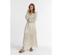 IZIA Maxikleid mit Stickerei Damen weiß, L