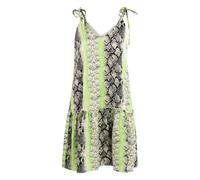 IZIA Minikleid mit Schlangenprint Damen Grün Mehrfarbig S