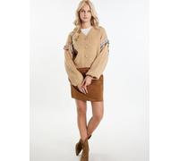 IZIA Strickjacke Damen beige, M/L