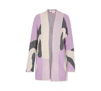 IZIA Strickjacke Damen Lavendel Creme XL/2XL