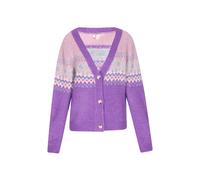 IZIA Strickjacke Damen Violett Mehrfarbig M/L