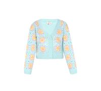 IZIA Strickjacke Frauen türkis mehrfarbig M/L