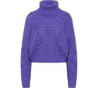 IZIA Strickpullover mit Rollkragen Damen lila XL/2XL