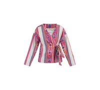 IZIA Wickeljacke Damen Mehrfarbiges Pinkes Ethnomuster S