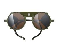 izipizi glacier pro sonnenbrille in khaki mit silber braun verspiegelten glasern