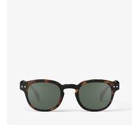 IZIPIZI SUN #C - Tortoise Green Lenses Moderne Sonnenbrille Sonnenbrille