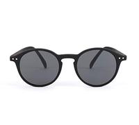 IZIPIZI Sun LetmeSee #D rund Sonnebrille in der Farbe: Black Soft Grey Lenses, Dioptrie: +2.50, Maße: 15 x 4,5 x 2 cm, SLMSDC01_25