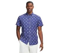 IZOD Breeze Herrenhemd, kurzärmelig, Knopfleiste, Skipper Blue, Mittel