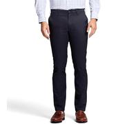 IZOD Chinohose für Herren, elastisch, gerade Passform, Flache Vorderseite, Chinohose, Marineblau, 38W / 34L