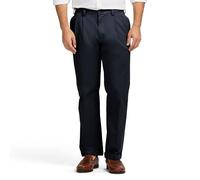 IZOD Herren American Chino Doppelfaltenhose, Klassische Passform Hose, Marineblau, 30W / 32L