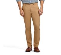 IZOD Herren American Chino Flat Front Straight Fit Hose, French Khaki, 34W / 32L