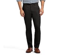 IZOD Herren American Chino Flat Front Straight Fit Pant Lässige Hose, Schwarz, 42W / 30L