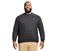 IZOD Herren Big and Tall Advantage Performance Crewneck Fleece Pullover Sweatshirt, Komplett schwarz, XXX-Large Groß