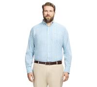 Izod Herren Big and Tall Performance Comfort Langarm Plaid Button Down, Wasabi, XL/Tall