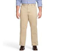 IZOD Herren Big and Tall Performance Stretch Flat Front Pant Lssige Hose, Zedernholz Khaki, 44W / 32L