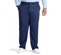 IZOD Herren Big & Tall Big and Tall Advantage Performance Flat Front Straight Fit Chinohose - Blau - 46W / 34L
