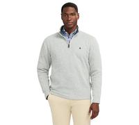 IZOD Herren Quarter Zip Sweater Fleece Pullover, Hell, meliert, Grau, XL