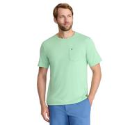 Izod Herren Saltwater Short Sleeve Solid with Pocket T-Shirt, Meadow Green, X-Groß