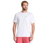 IZOD Herren Saltwater Soft Wash Pocket Crew T-Shirt, Helles Weiß, L