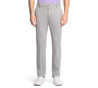 IZOD Men's Saltwater Stretch Flat Front Straight Fit Chino Pant, Cinder Block Core, 34 32