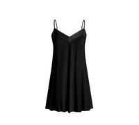 IZURIA Strumpfhalter-Oberteil mit V-Ausschnitt, schwarz, Größe XL