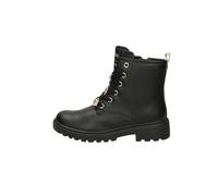 Schnürboots GEOX "J CASEY GIRL", Kinder, Gr. 29, schwarz, Synthetik, modisch, Schuhe, Stiefel, Biker Boots mit Blockabsatz (90908235-29) schwarz