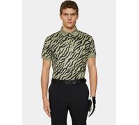 J.Lindeberg Tour Tech Print Halbarm Polo oliv M (100000383383)