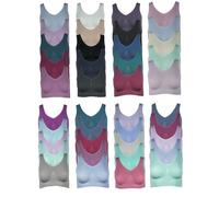 J-Line 5er Damen Komfort Bustier Schlaf BH ohne Bügel nahtlos Soft Bra Bralette