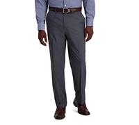 J.M. Haggar B&t Herren-Hose mit erweiterbarer Taille, Klassische Passform, Flache Vorderseite - Grau - 54W / 32L